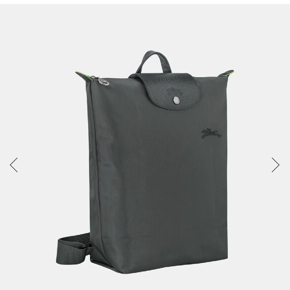 Longchamp Le Pliage “Green” Nylon Backpack – Graphite Gray (NWOT)